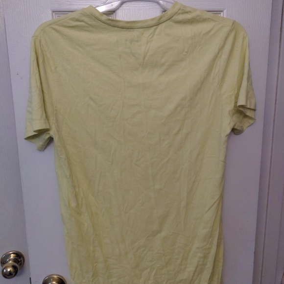 Mens Goodfellow Co Neon Yellow Short Sleeve Tee - Picture 2 of 3